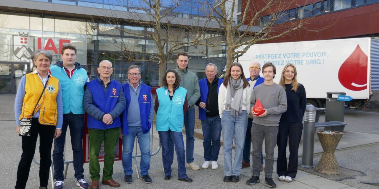 Annecy : objectif atteint pour la collecte de sang organisée à l’IAE